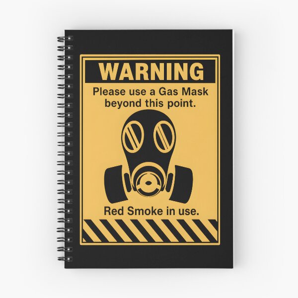 Artikelvorschau, WARNUNG Gasmaske Roter Rauch Industrieschild entworfen und verkauft von Orchidarcanum.