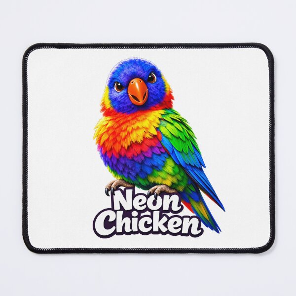Item preview, Neon Chicken – Rainbow Lorikeet designed and sold by AussiePixel.