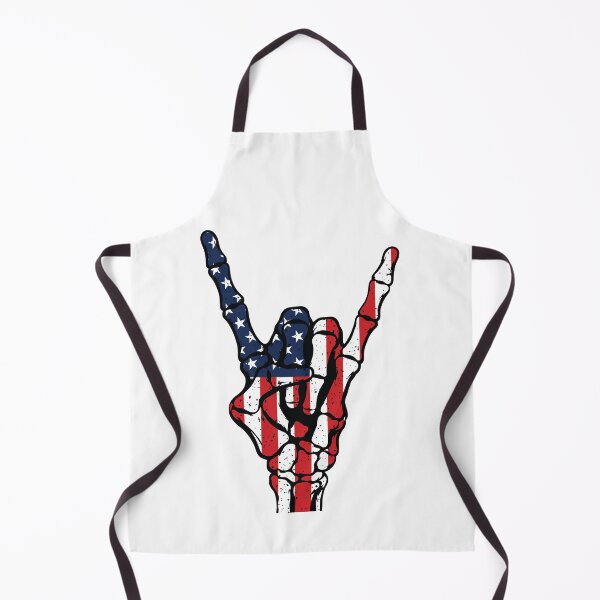 Item preview, Vintage American Flag Skeleton Rock Hand - Distressed Patriotic designed and sold by Marshallamoakohene.