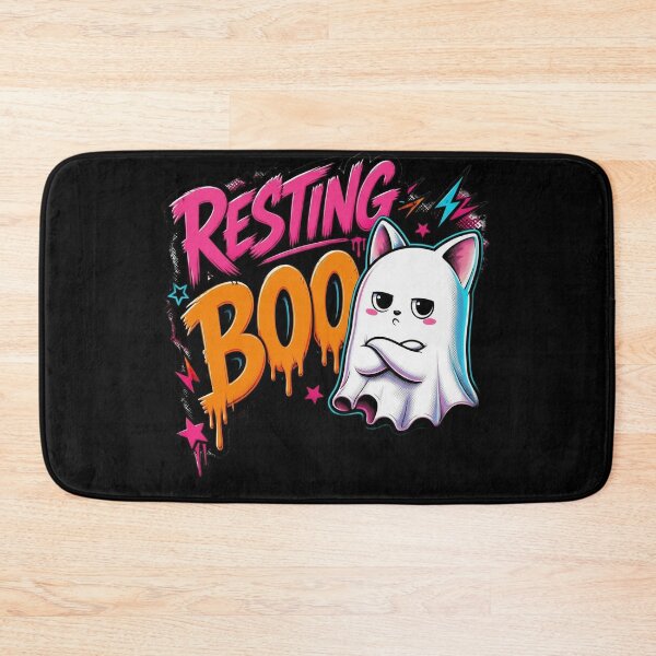 Item preview, Resting Boo Cute Ghost Cat designed and sold by Mechanical-Artt.