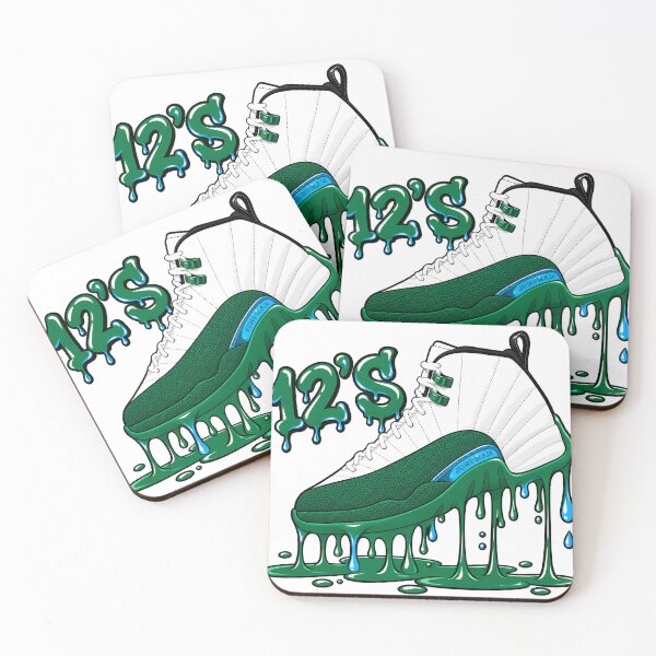 Item preview, Dripping Shoe Green 12’S Bucks Matching Tee Green White Black Graphic designed and sold by SavannahCampbel.
