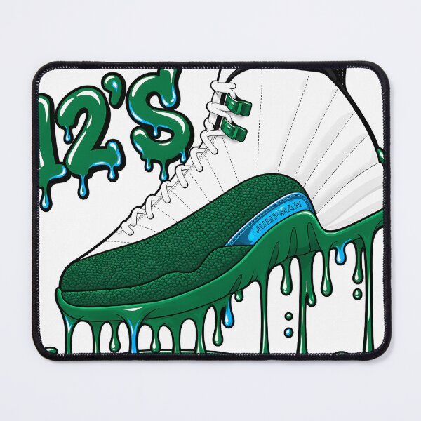 Item preview, Dripping Shoe Green 12’S Bucks Matching Tee Green White Black Graphic designed and sold by SavannahCampbel.