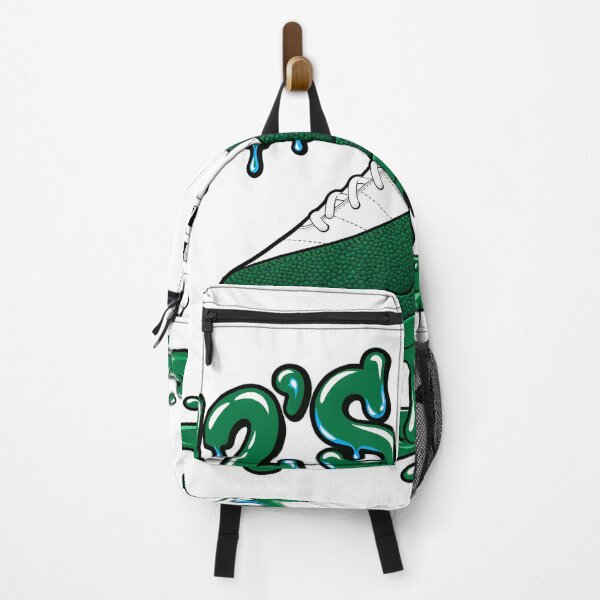 Aperçu de l'œuvre Chaussures dégoulinantes Vertes 12’S Bucks T-shirt assorti Vert Blanc Noir Graphique créée et vendue par SavannahCampbel.