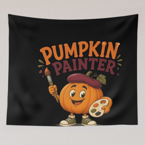 Item preview, Pumpkin Painter Autumn Artist Spooky Creative designed and sold by LiviuGligoros.