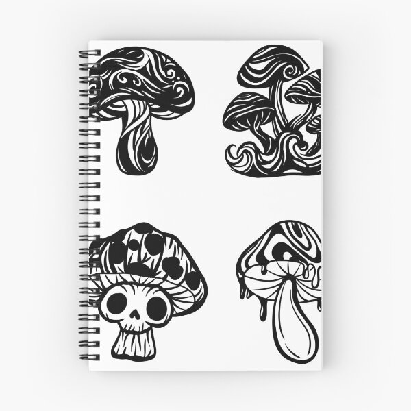 Artikelvorschau, Psychedelische Pilze – Vektor-Set — Trippy Skull Magic Fungus entworfen und verkauft von LYAN-STORE.