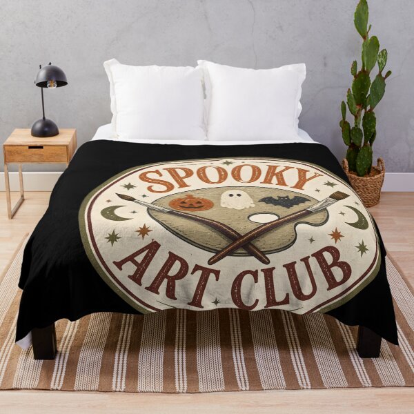 Item preview, Spooky Art Club Vintage Artist Emblem Badge designed and sold by LiviuGligoros.