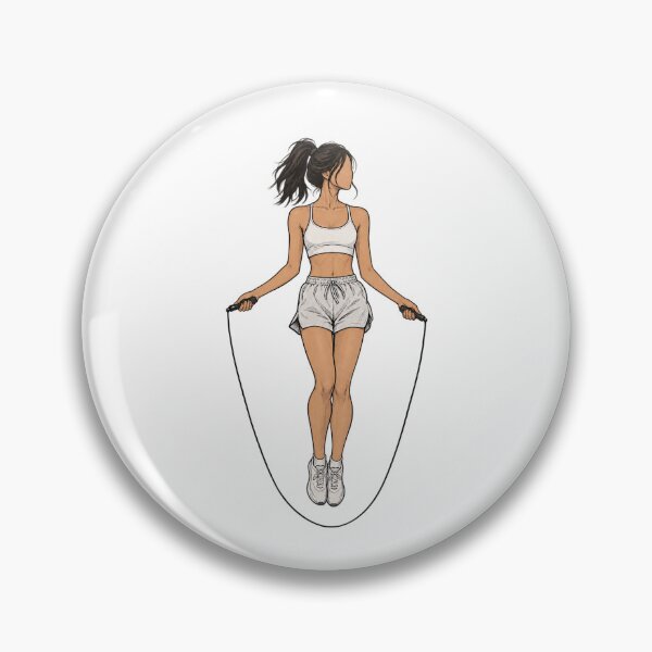 Item preview, Jump Rope Girl Sketch, rope / fitness / sketch aesthetic. designed and sold by EdgeSphere.