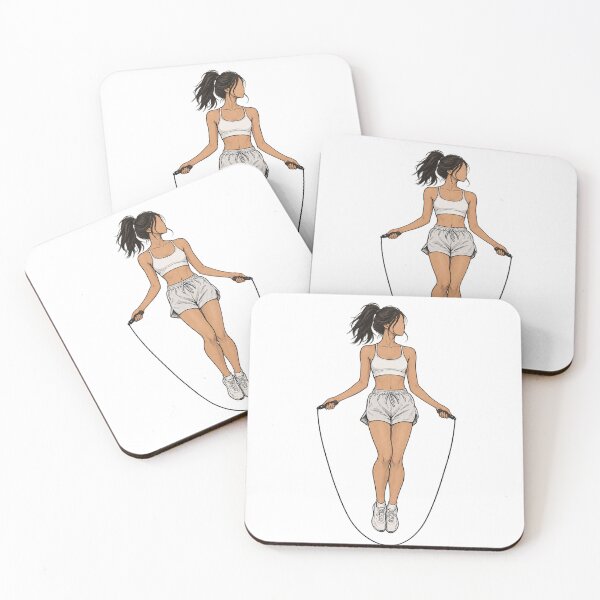 Item preview, Jump Rope Girl Sketch, rope / fitness / sketch aesthetic. designed and sold by EdgeSphere.