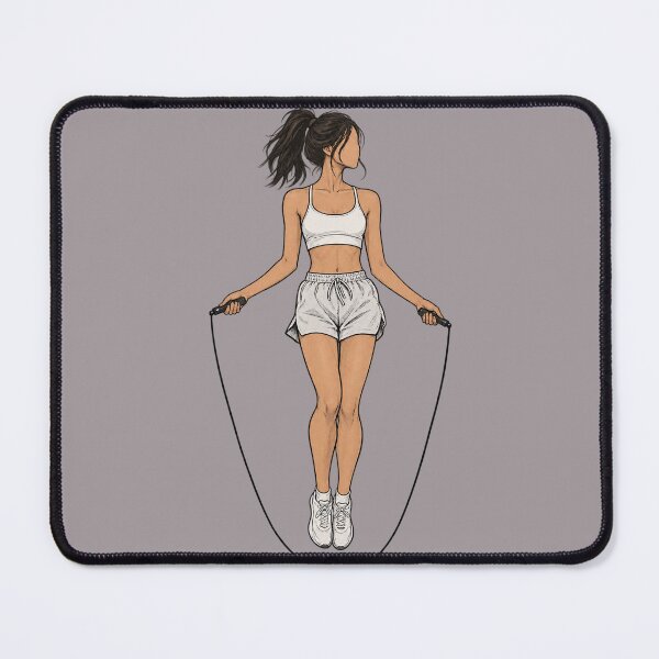 Item preview, Jump Rope Girl Sketch, rope / fitness / sketch aesthetic. designed and sold by EdgeSphere.