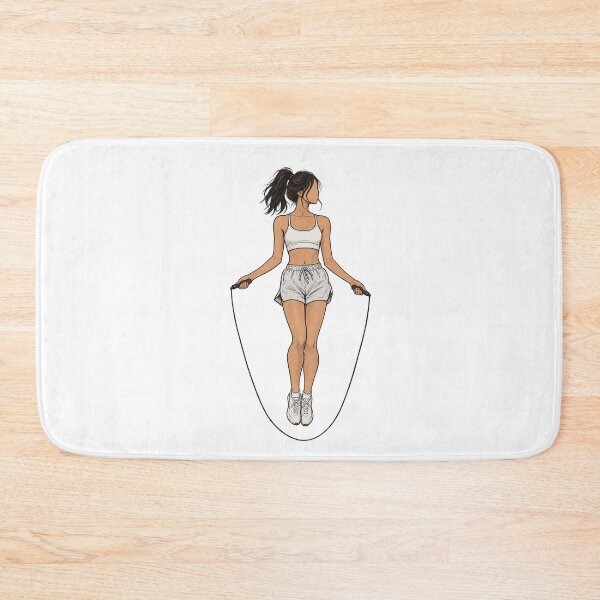 Item preview, Jump Rope Girl Sketch, rope / fitness / sketch aesthetic. designed and sold by EdgeSphere.