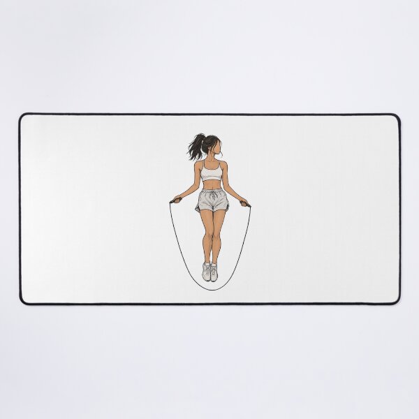 Item preview, Jump Rope Girl Sketch, rope / fitness / sketch aesthetic. designed and sold by EdgeSphere.