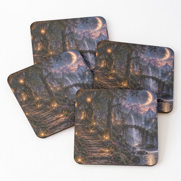 Item preview, Enchanted Fantasy World – Magical Forest Landscape designed and sold by BerlyArts.