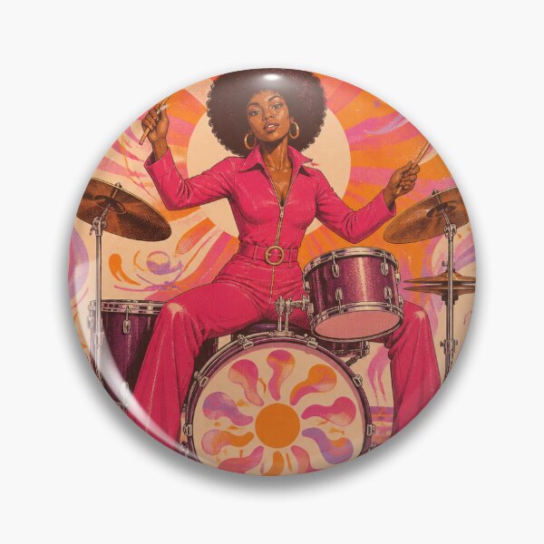 Item preview, Groove Night — Retro Jazz Drummer Poster designed and sold by auri77to.