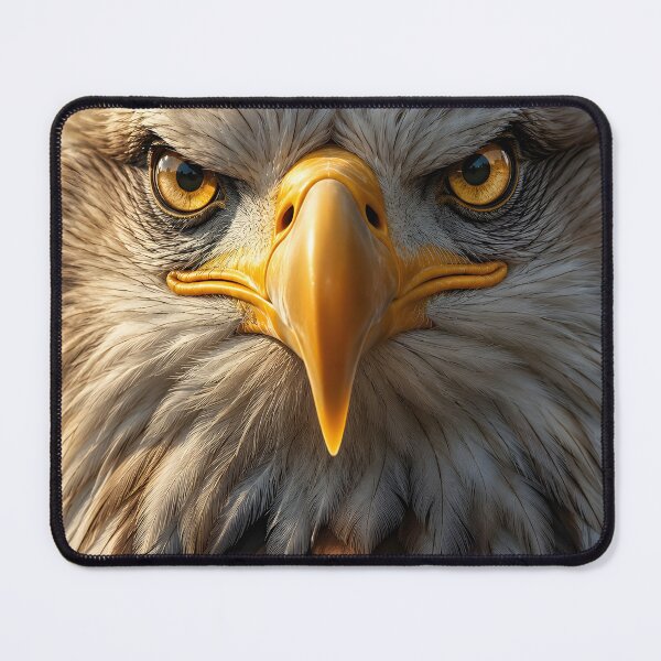Item preview, Majestic Golden-Eyed Eagle Wildlife Portrait designed and sold by Pawzenix.