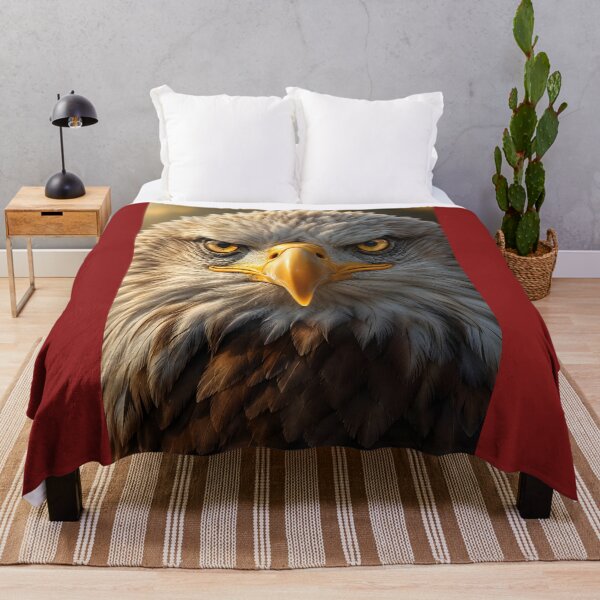 Item preview, Majestic Golden-Eyed Eagle Wildlife Portrait designed and sold by Pawzenix.