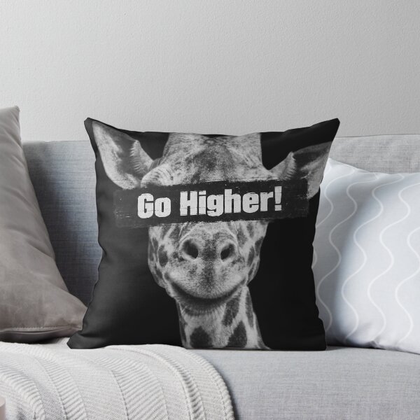 Item preview, Go Higher! – Vintage Black and White Giraffe Face designed and sold by Jandedan.