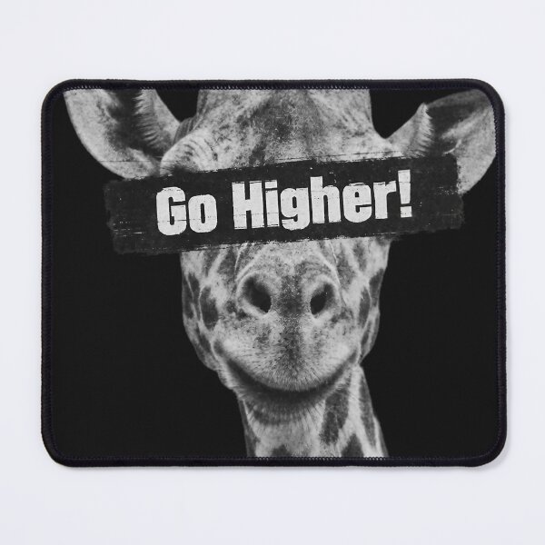 Item preview, Go Higher! – Vintage Black and White Giraffe Face designed and sold by Jandedan.