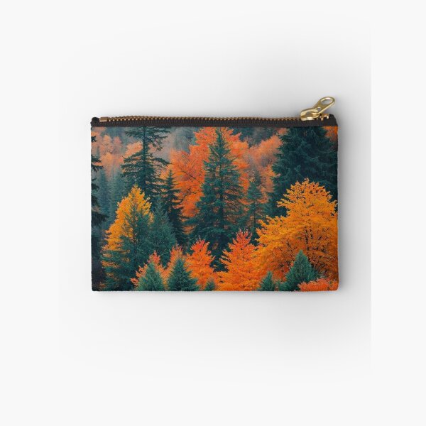 Item preview, Cozy Autumn Cabin in Misty Mountain Forest — Seasonal Nature Photography designed and sold by LYAN-STORE.