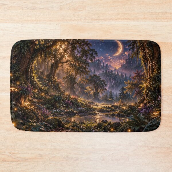 Item preview, Enchanted Forest Clearing – Magical Fantasy Landscape designed and sold by BerlyArts.
