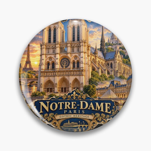 Item preview, Notre-Dame de Paris – Golden Gothic Heritage designed and sold by URBIVO.