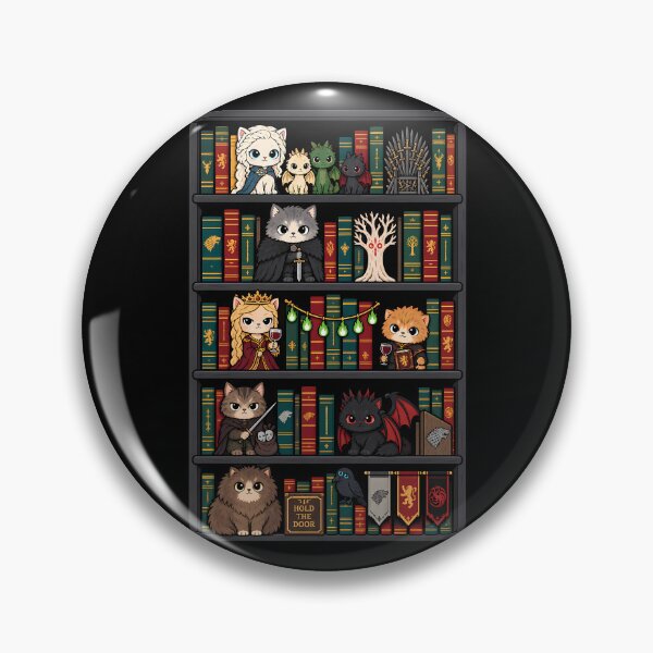 Item preview, Library Kittens - Game of Cats designed and sold by TheSamuraiCat.
