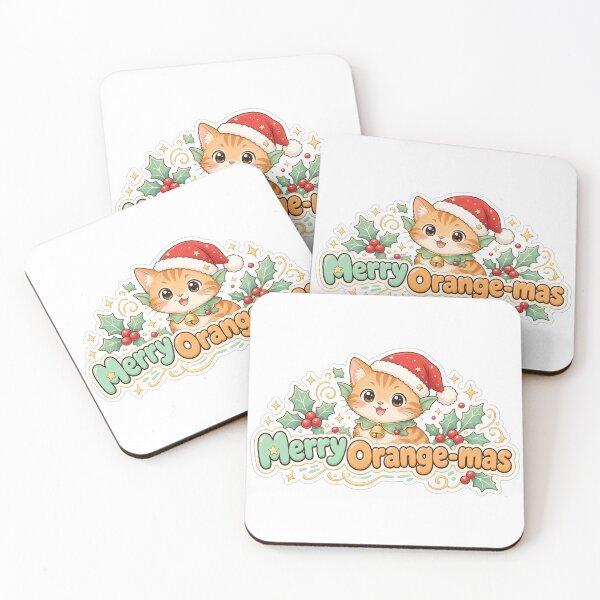 Item preview, Orange Cat Christmas Merry Orange-mas Gift designed and sold by Soft Merch.