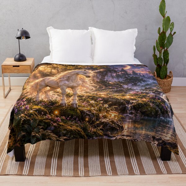Item preview, Enchanted Unicorn – Magical Fantasy Forest designed and sold by BerlyArts.