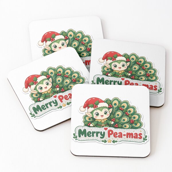 Item preview, Peacock Christmas Merry Pea-mas Gift designed and sold by Soft Merch.