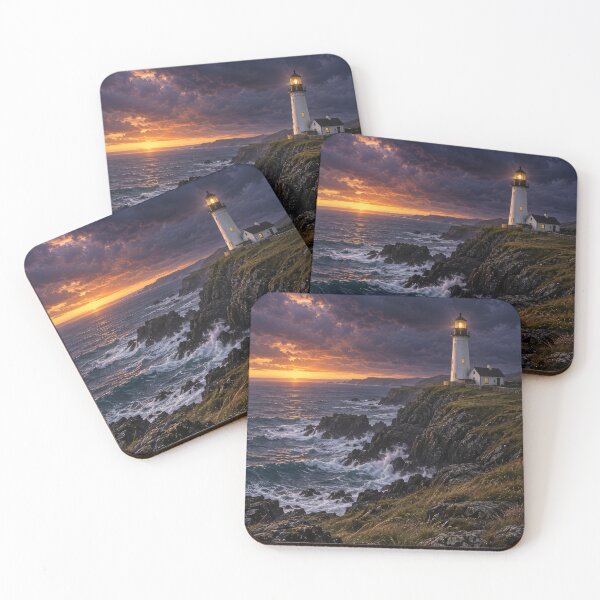 Item preview, Sunset Lighthouse Serenity designed and sold by jodotodesign.