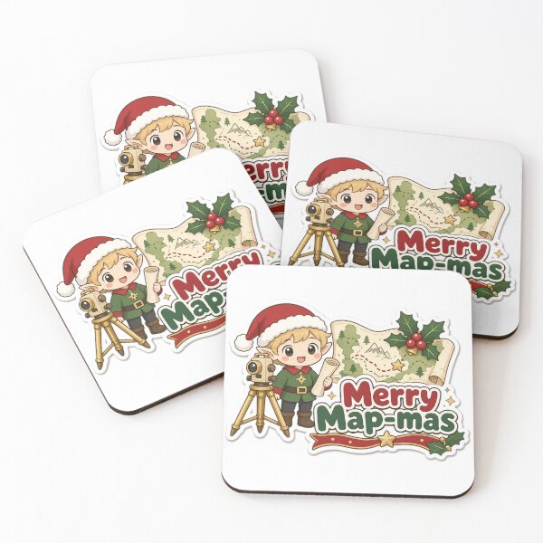 Item preview, Surveyor Christmas Merry Map-mas Gift designed and sold by Soft Merch.