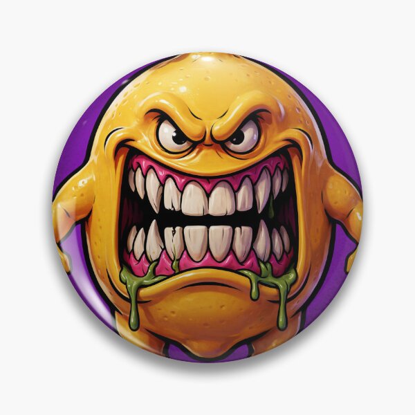 Item preview, Evil Lemon Monster Comic Fruit Illustration designed and sold by smartlogo_factory.