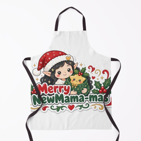 Aperçu de l'œuvre First Time Mom Christmas Merry NewMama-mas Gift créée et vendue par Soft Merch.