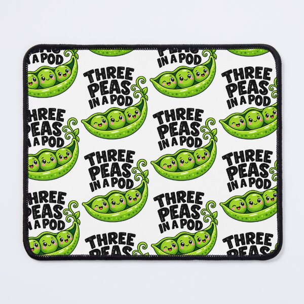 Item preview, Cute Peas Triplets Friends Funny Garden Friends Pea Pod designed and sold by KippyMcCall.