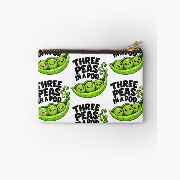 Item preview, Cute Peas Triplets Friends Funny Garden Friends Pea Pod designed and sold by KippyMcCall.