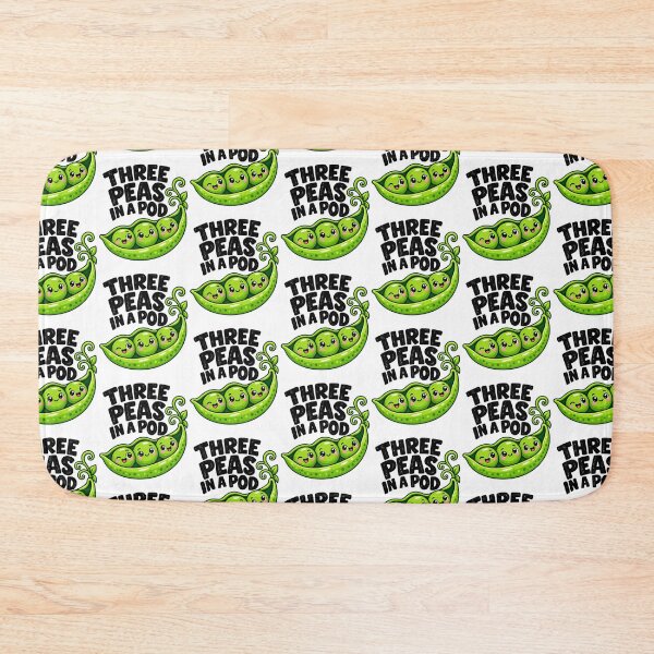 Item preview, Cute Peas Triplets Friends Funny Garden Friends Pea Pod designed and sold by KippyMcCall.