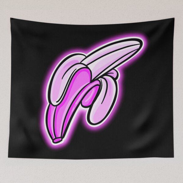 Artikelvorschau, Pink Pop Art Banana entworfen und verkauft von Super Neon Pixels .