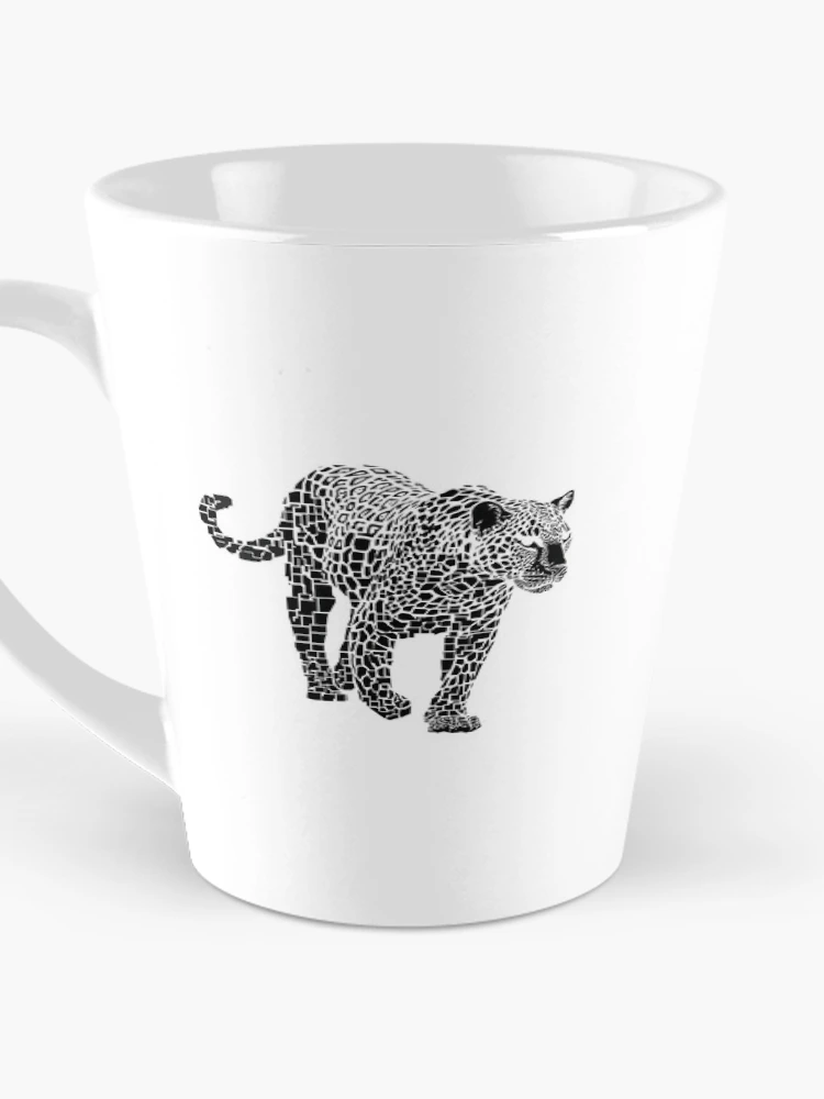 Thumbnail 3 of 4, Coffee Mug, Pixel Leopard - R05101 designed and sold by FlaskLab.
