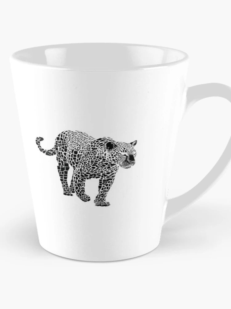 Thumbnail 1 of 4, Coffee Mug, Pixel Leopard - R05101 designed and sold by FlaskLab.