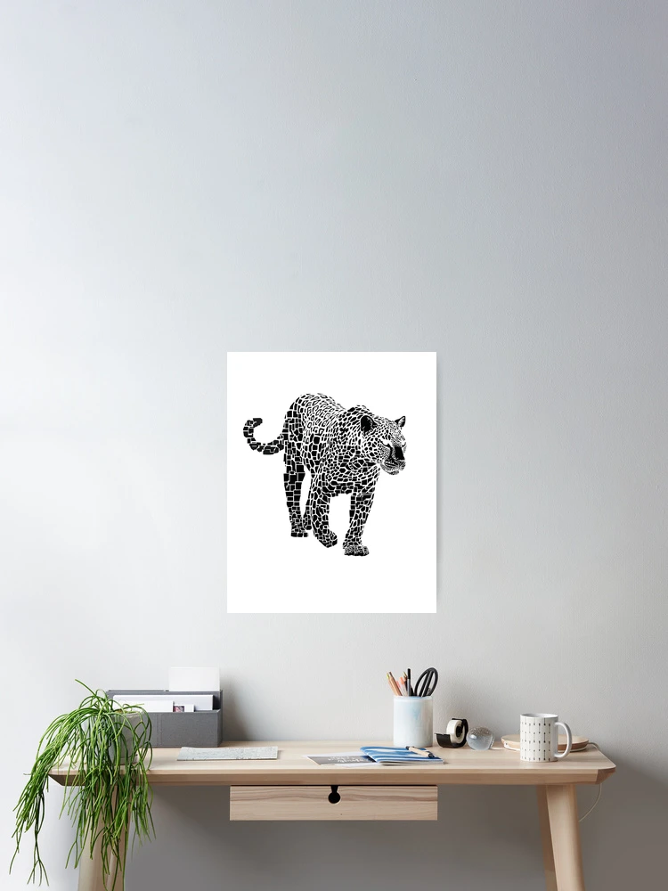Imagen 2 de 3, Póster con la obra Pixel Leopard - R05101, diseñada y vendida por FlaskLab.