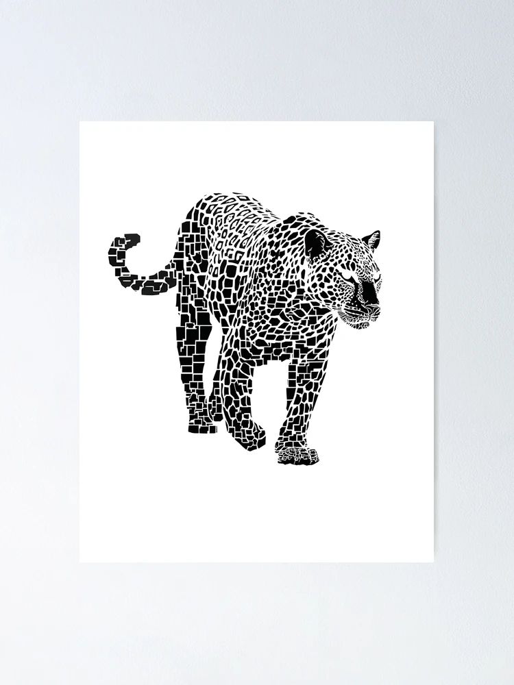 Imagen 1 de 3, Póster con la obra Pixel Leopard - R05101, diseñada y vendida por FlaskLab.