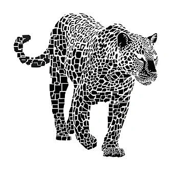 Vorschaubild zum Design Pixel Leopard - R05101 von FlaskLab