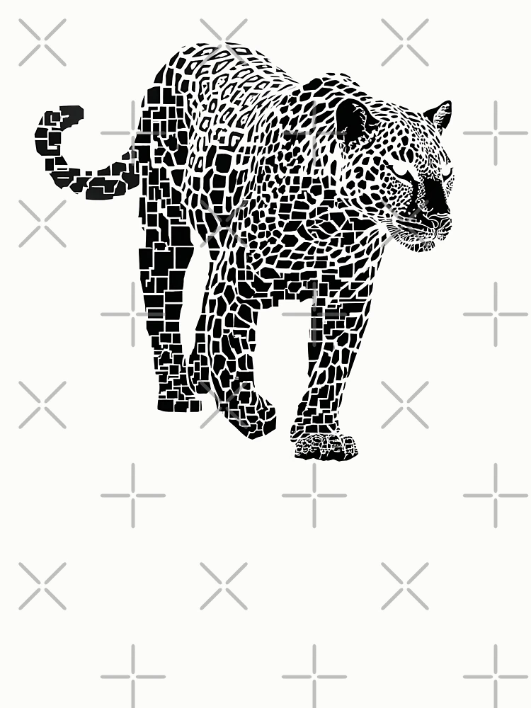 Thumbnail 6 von 6, Pullover, Pixel Leopard - R05101 designt und verkauft von FlaskLab.