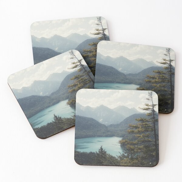 Item preview, Elevated View Of Turquoise Mountain Lake Surrounded By Forest designed and sold by Maveryc.