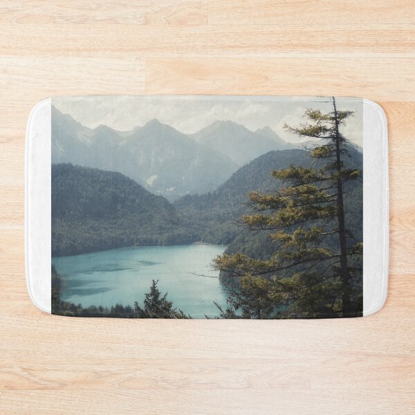 Item preview, Elevated View Of Turquoise Mountain Lake Surrounded By Forest designed and sold by Maveryc.