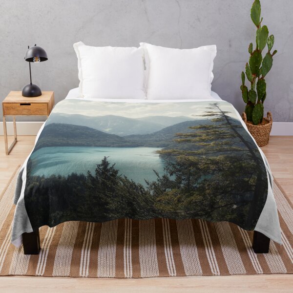 Item preview, Elevated View Of Turquoise Mountain Lake Surrounded By Forest designed and sold by Maveryc.