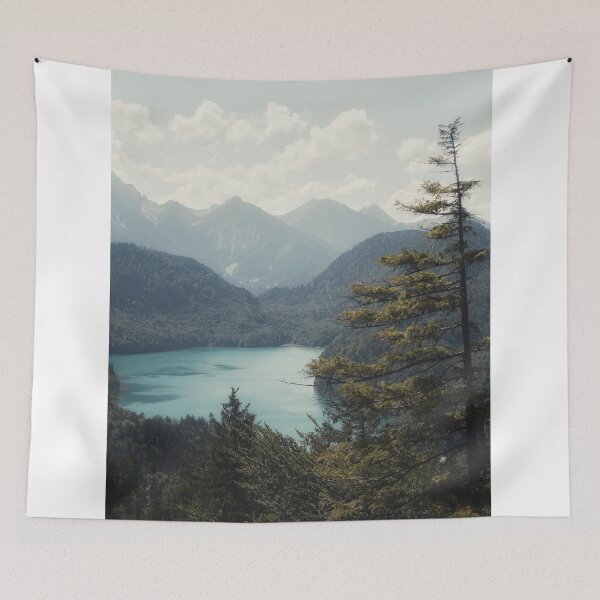 Item preview, Elevated View Of Turquoise Mountain Lake Surrounded By Forest designed and sold by Maveryc.
