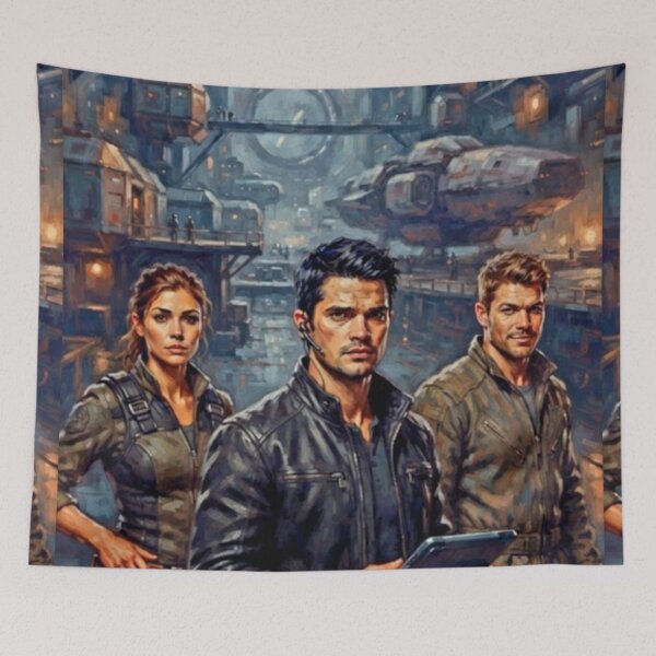 Aperçu de l'œuvre Hommage artistique à la série de science-fiction The Expanse créée et vendue par Art's Diner.