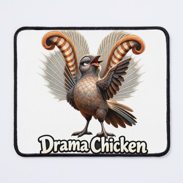 Item preview, Drama Chicken – Superb Lyrebird designed and sold by AussiePixel.
