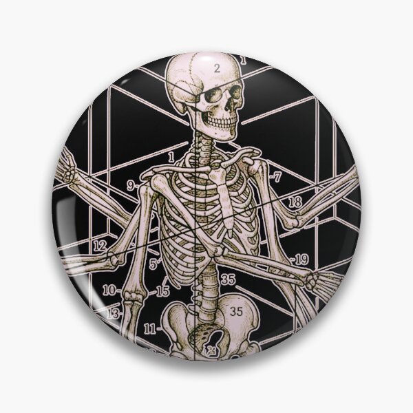 Item preview, Multi Armed Skeleton On Tesseract Cross designed and sold by weirdove.