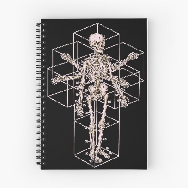 Item preview, Multi Armed Skeleton On Tesseract Cross designed and sold by weirdove.
